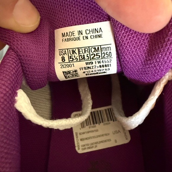 New Women's Reebok Classic Harman Sneakers Women Size 8 - Picture 5 of 7